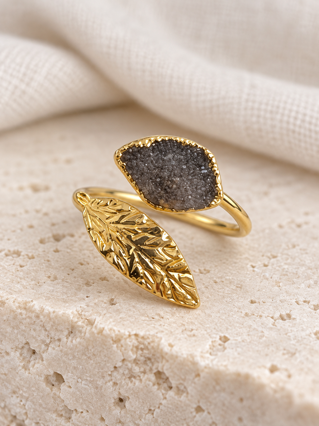 Golden Laurel Ring