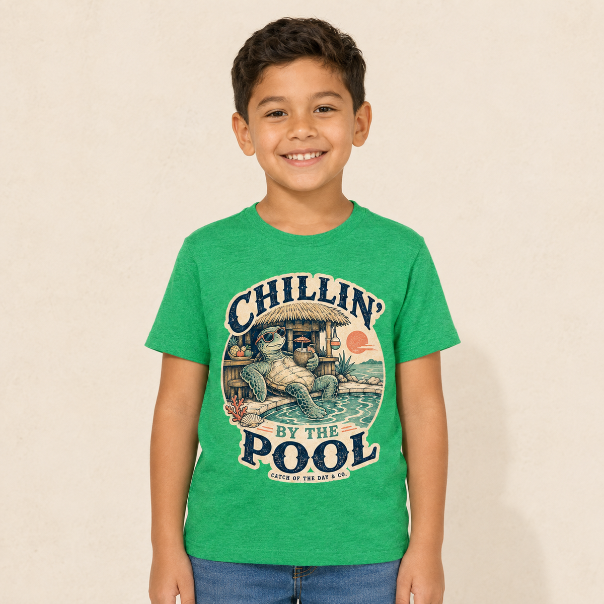 Chillin’ by the Pool Youth Tri-Blend Tee