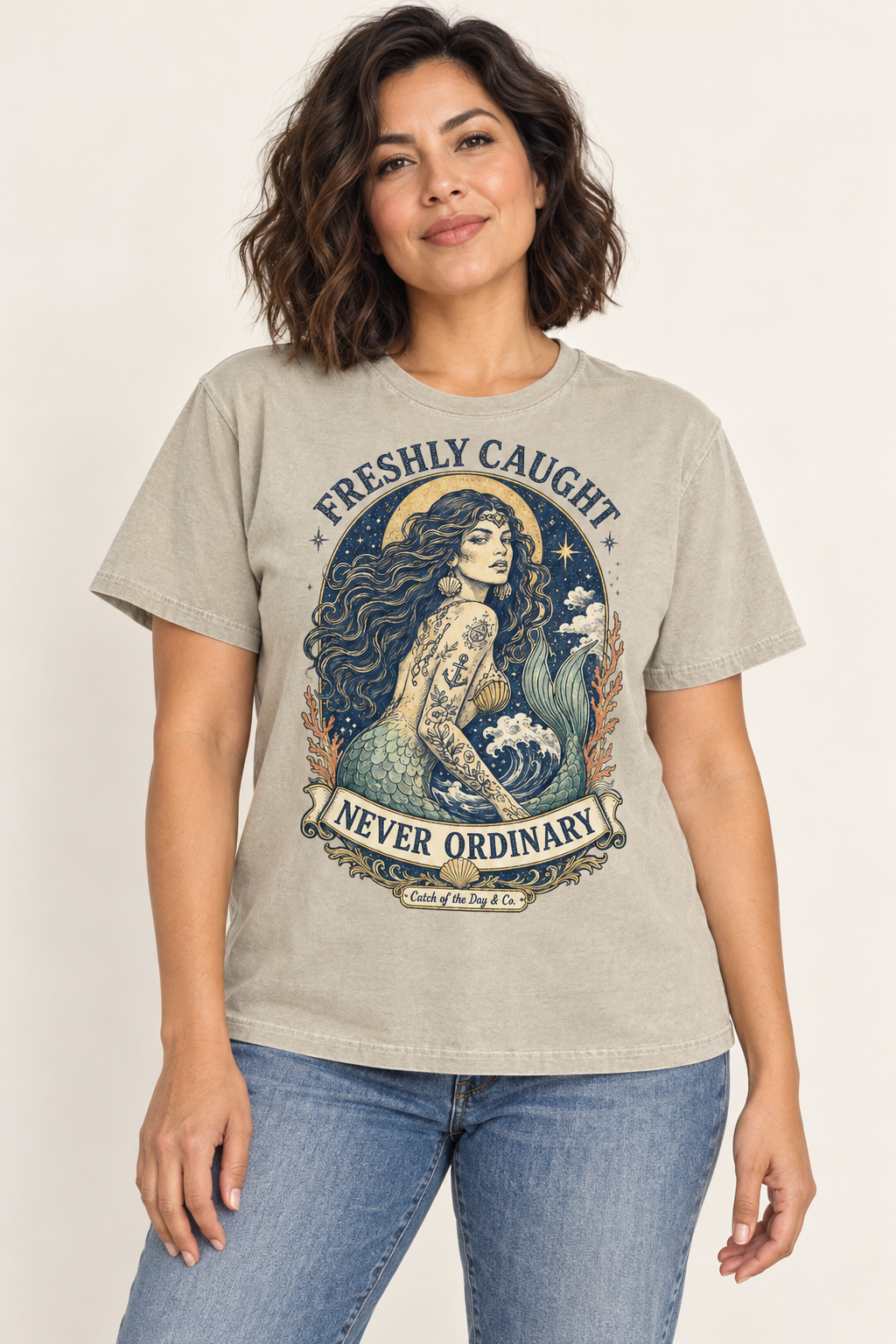 Freshly Caught, Never Ordinary Heavyweight Tee