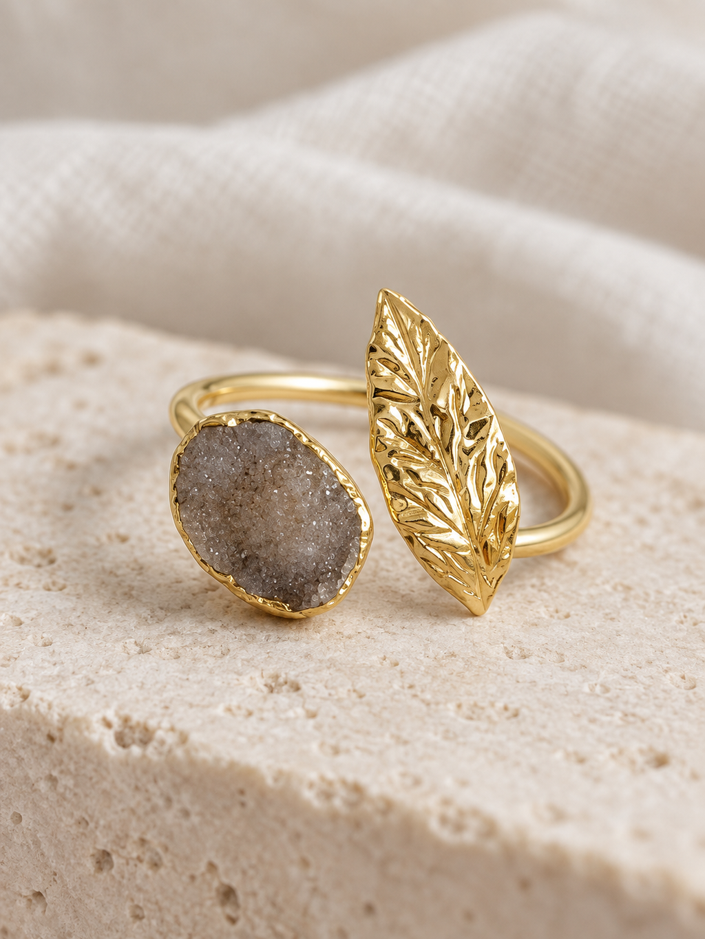 Golden Laurel Ring