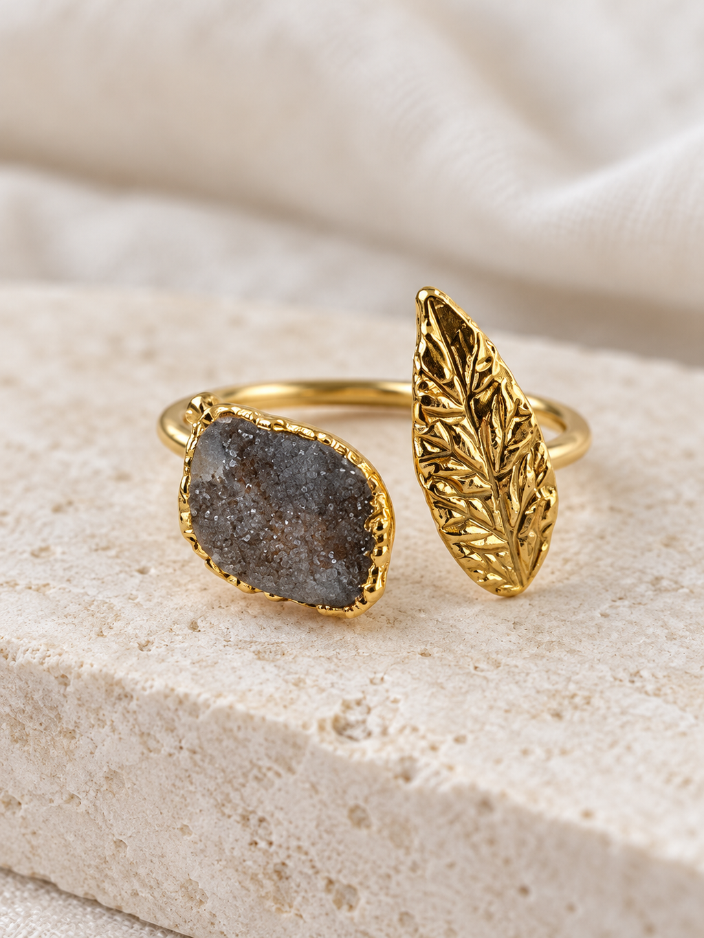 Golden Laurel Ring