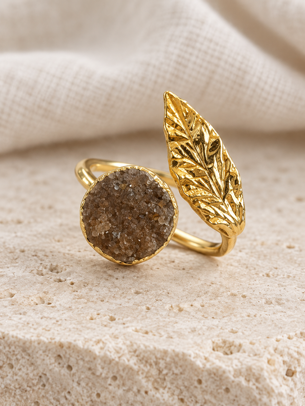 Golden Laurel Ring