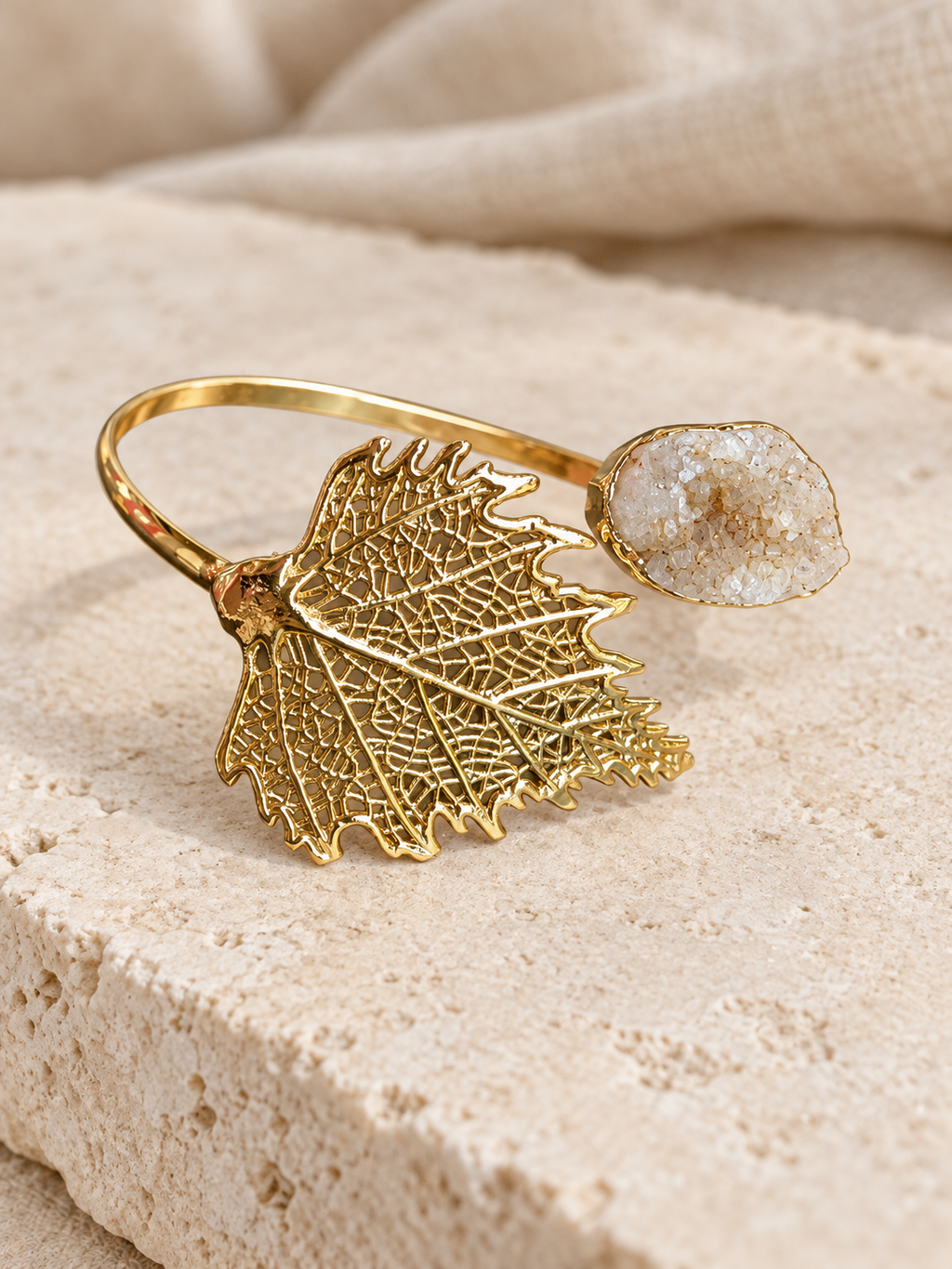 The Gilded Leaf Cuff