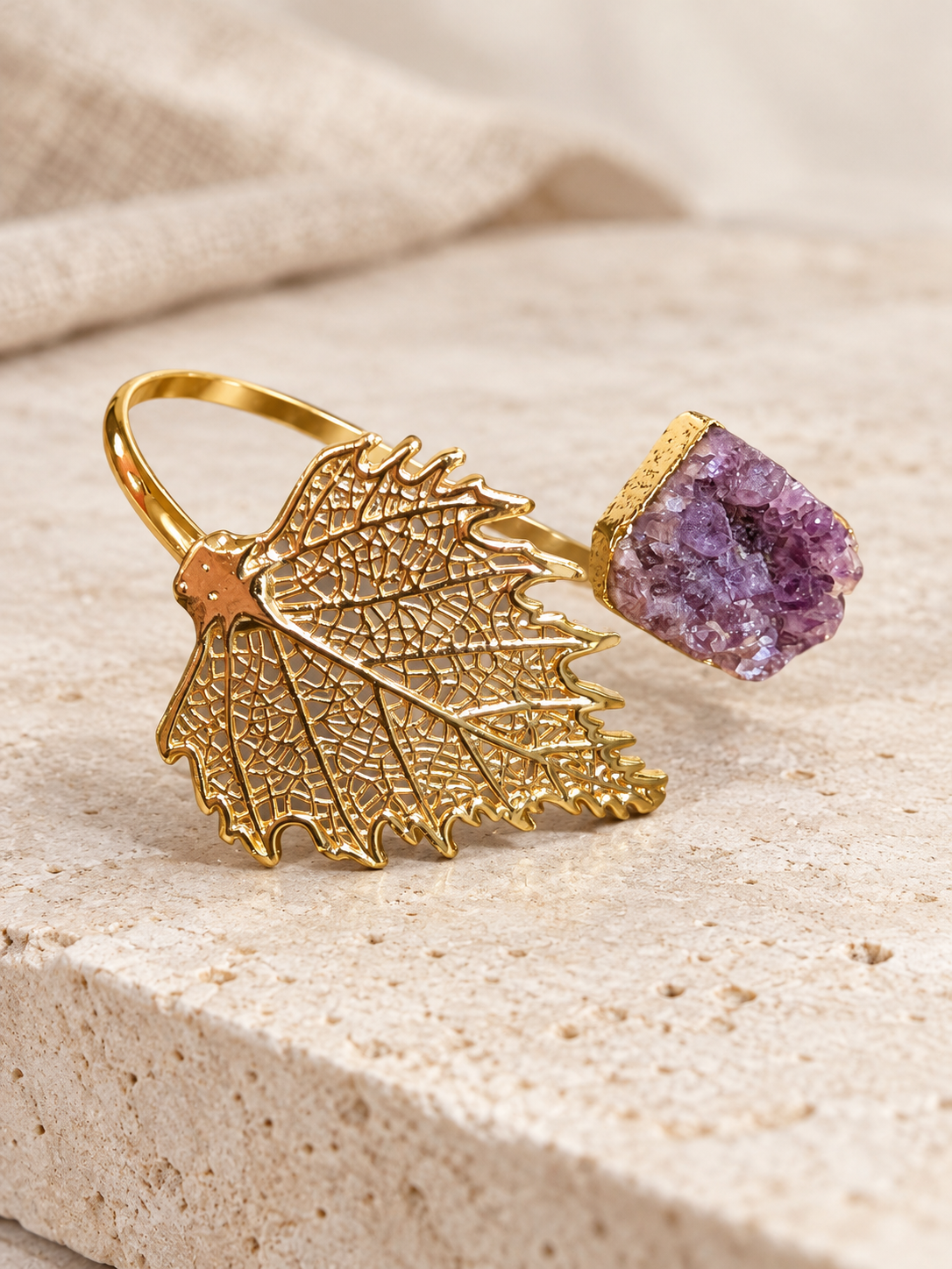 The Gilded Leaf Cuff