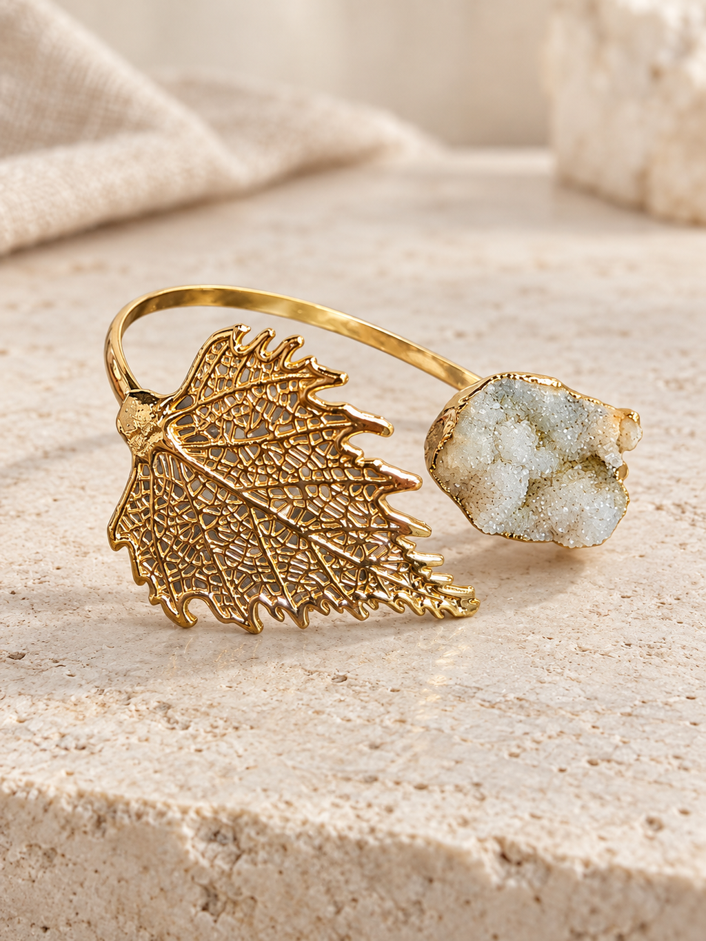 The Gilded Leaf Cuff