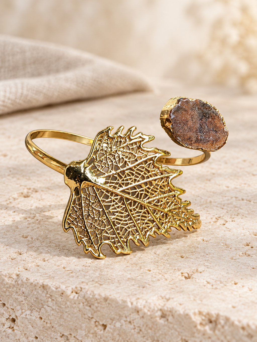 The Gilded Leaf Cuff