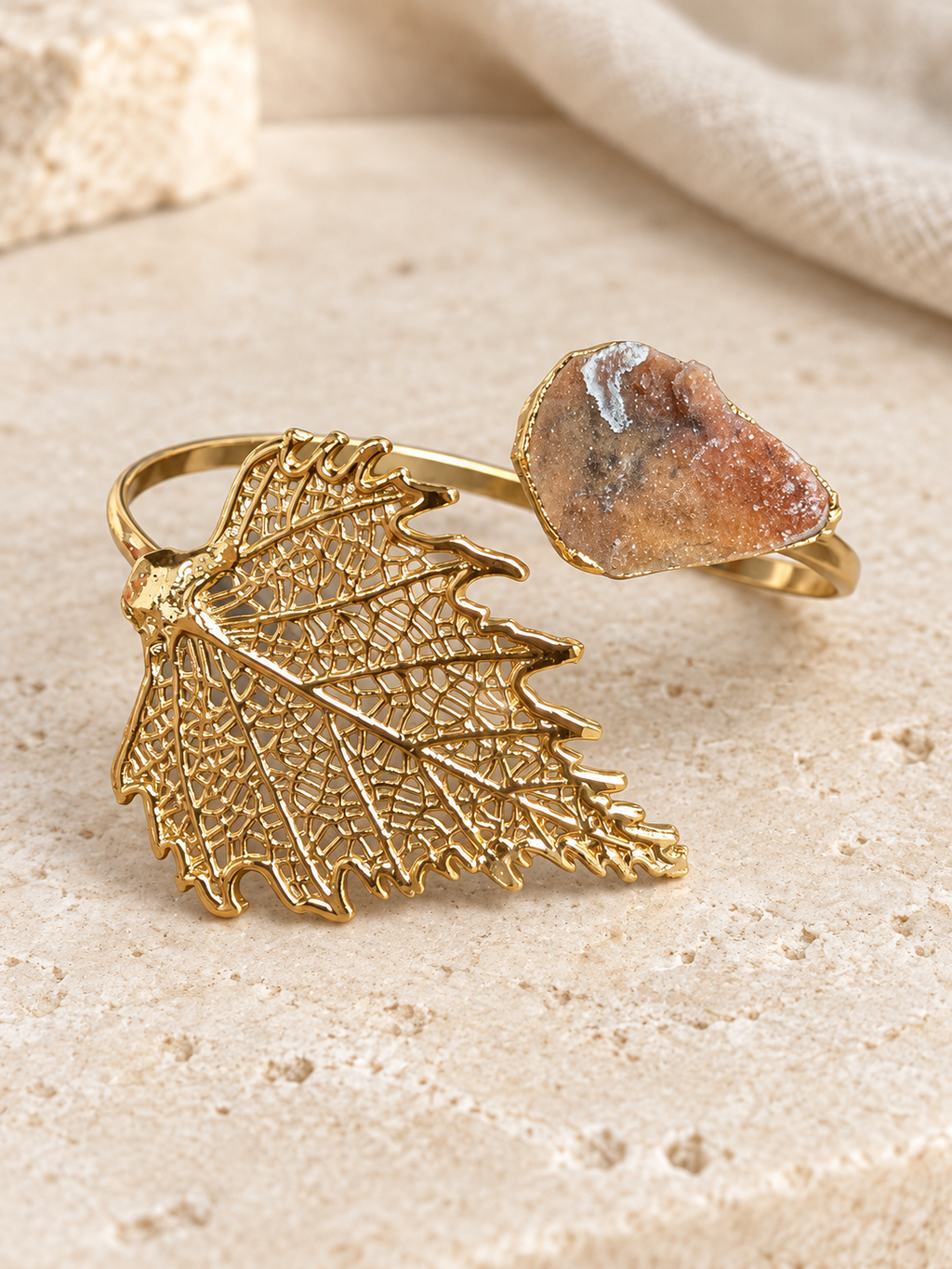 The Gilded Leaf Cuff