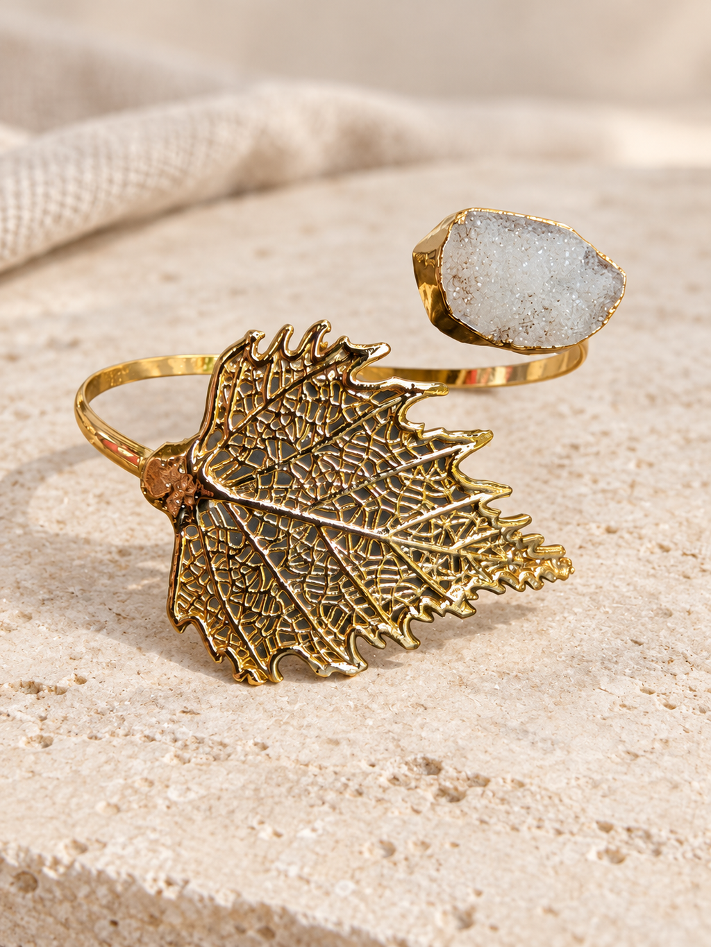 The Gilded Leaf Cuff
