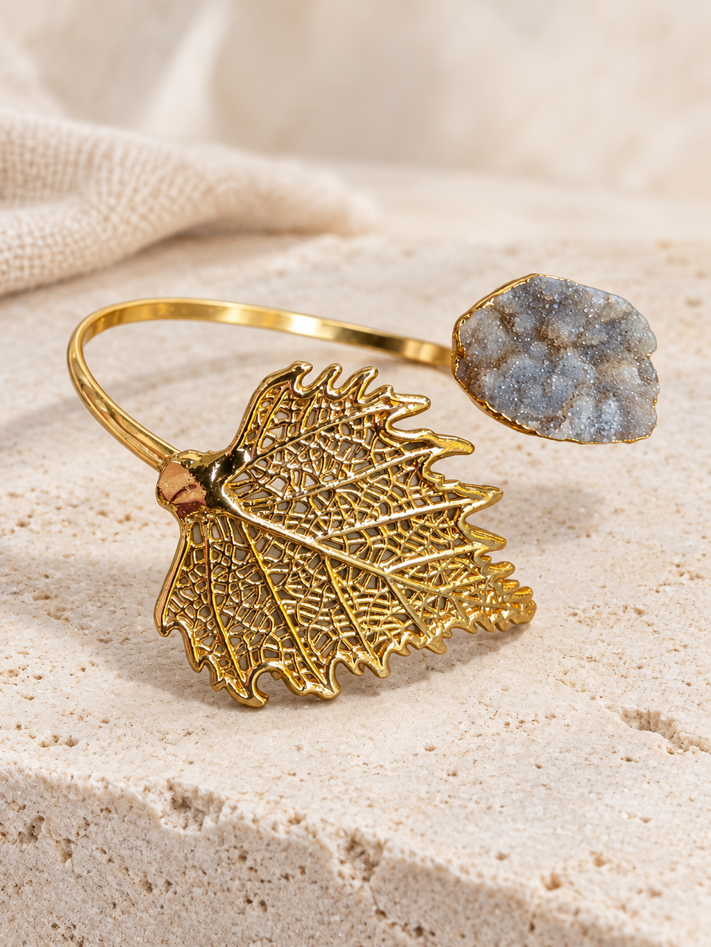 The Gilded Leaf Cuff