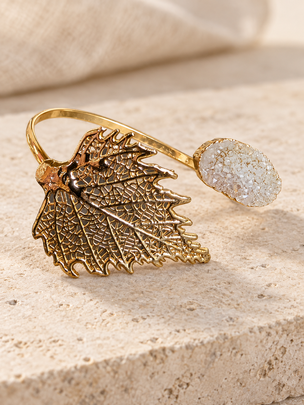 The Gilded Leaf Cuff