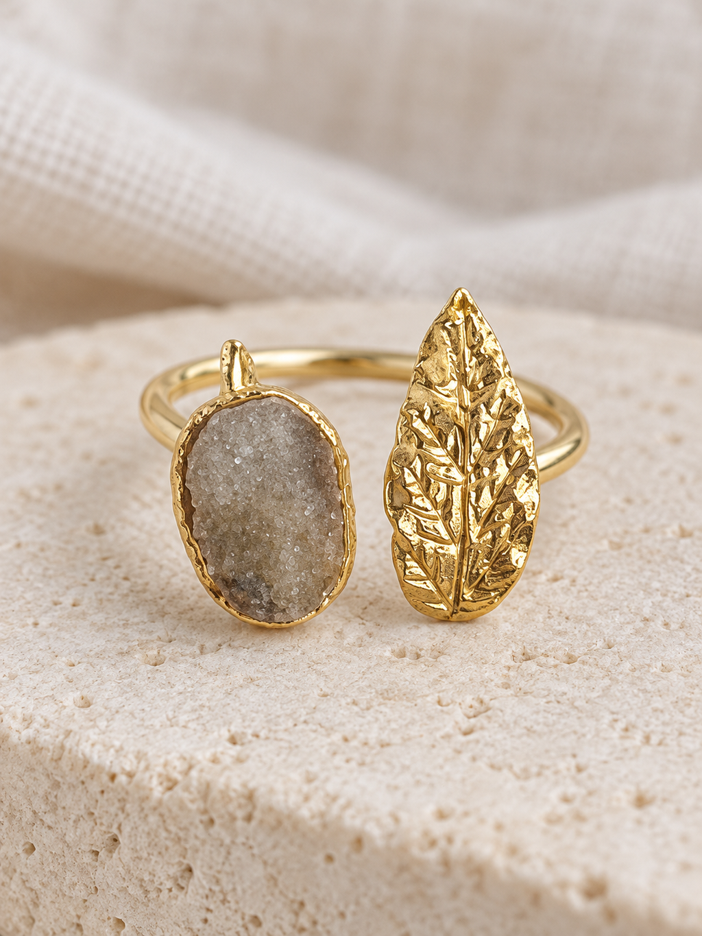 Golden Laurel Ring