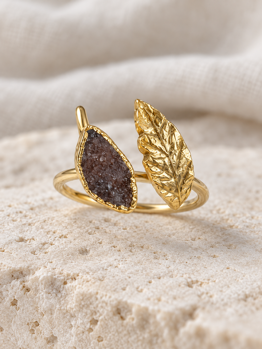 Golden Laurel Ring