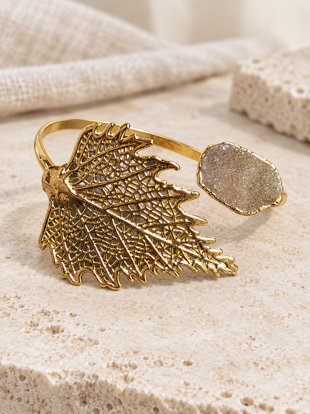The Gilded Leaf Cuff