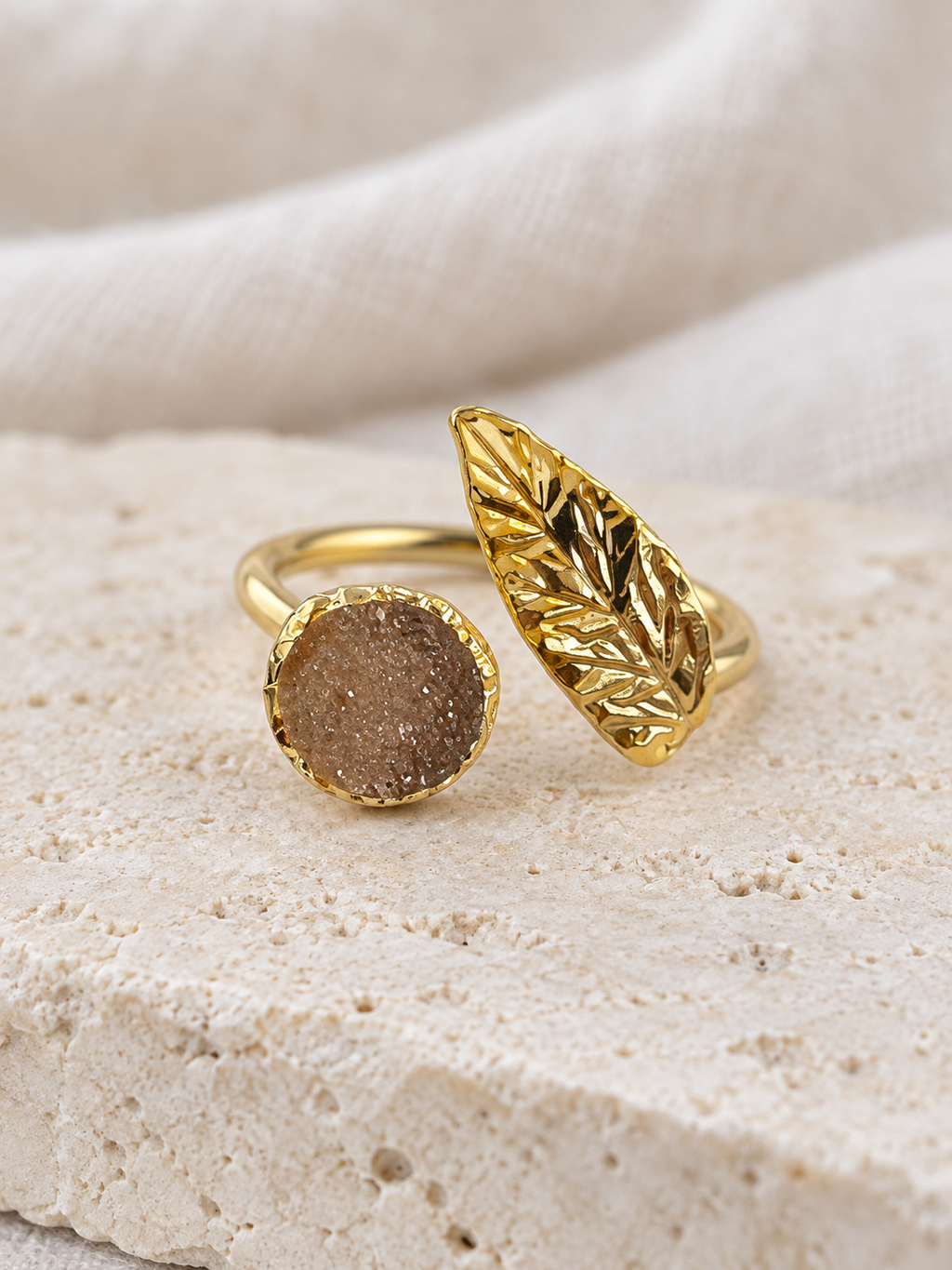 Golden Laurel Ring