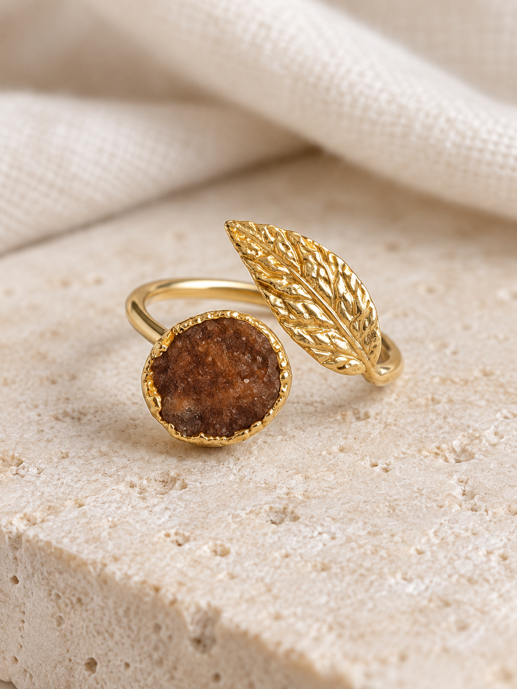 Golden Laurel Ring