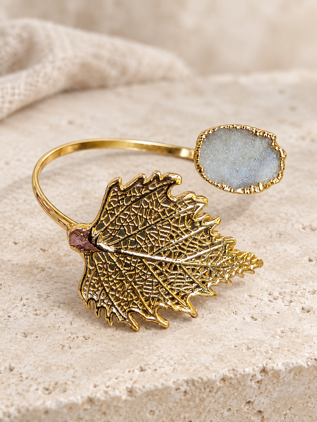 The Gilded Leaf Cuff