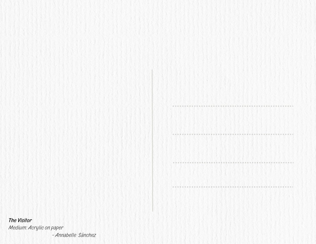The Visitor- Postcard (Matte Large 7.1x5.5in)
