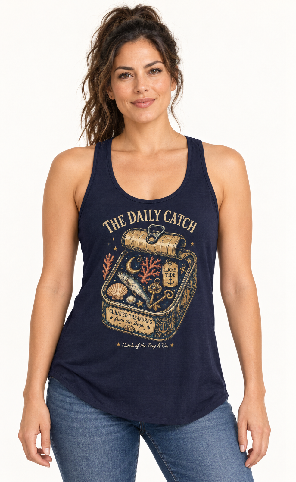 The Daily Catch Racerback Tank