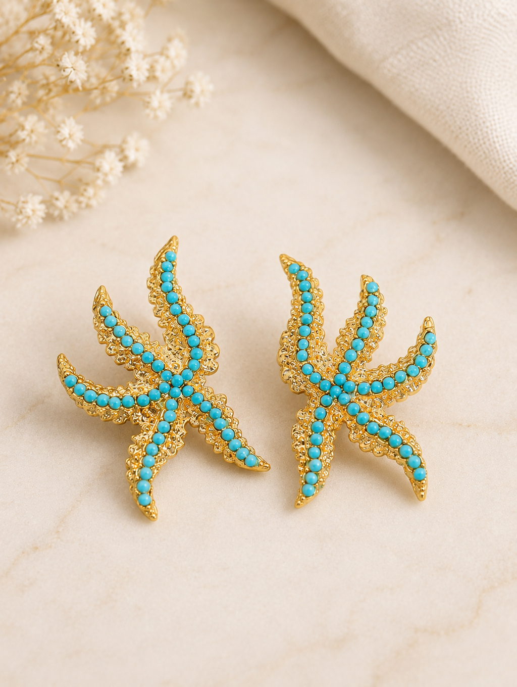 Estela Turquoise Starfish Earrings