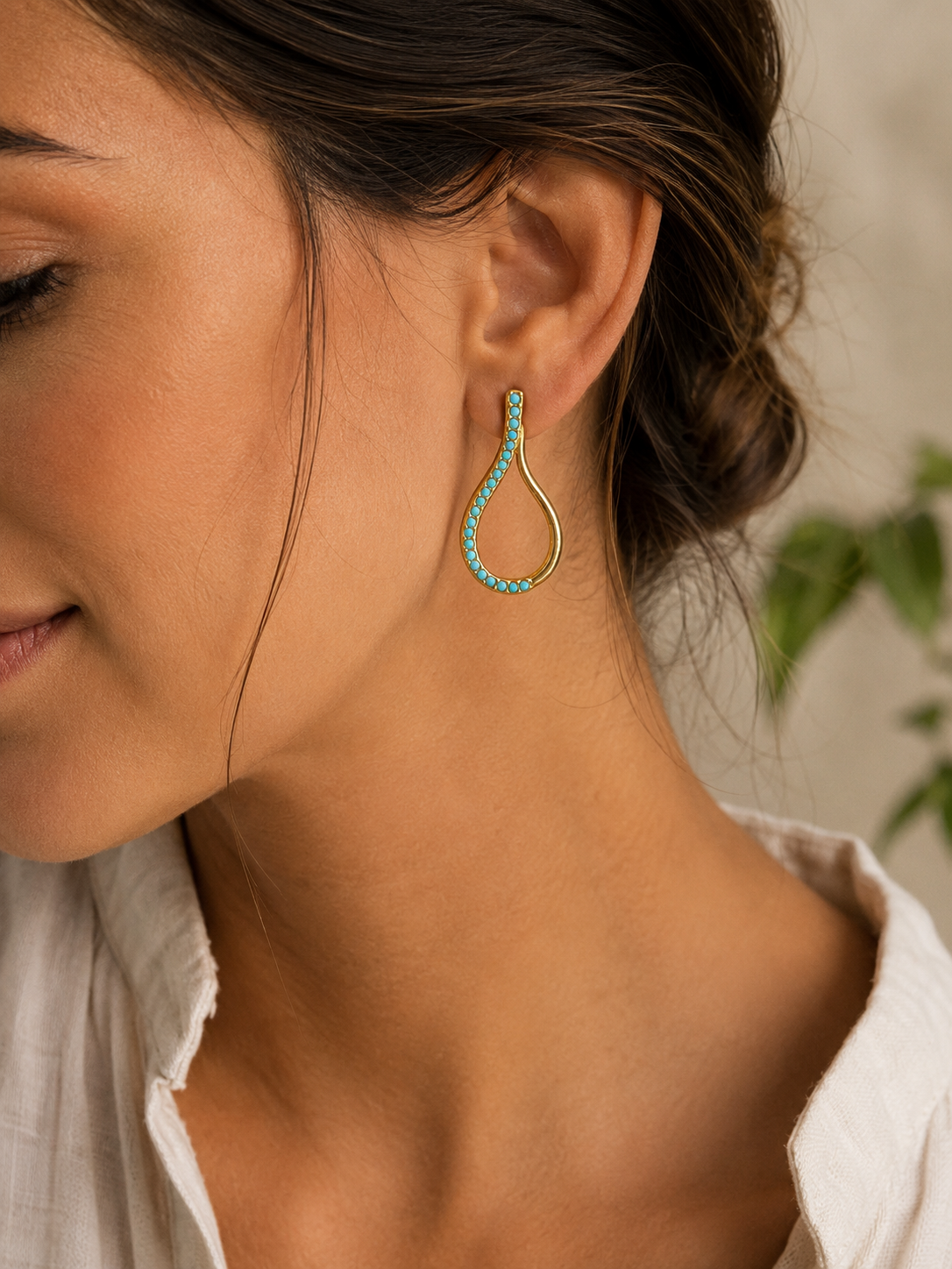 Marina Turquoise Teardrop Earrings